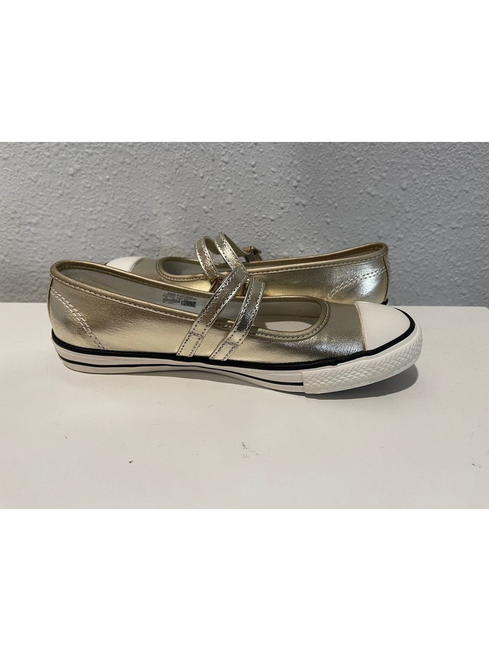 Converse All Star Metallic Gold Mary Jane Sneakers Size 7